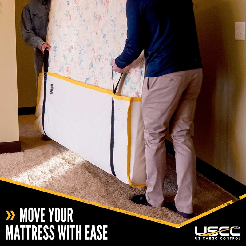 US Cargo Control Heavy Duty Canvas Mattress Carrier with Handles - 78 Inch Width - 13 Inch Depth - 24 Inch Height - Moving Supplies - Fits Twin, Full, Queen, King Mattress Sizes - 3 Pounds - Image 2